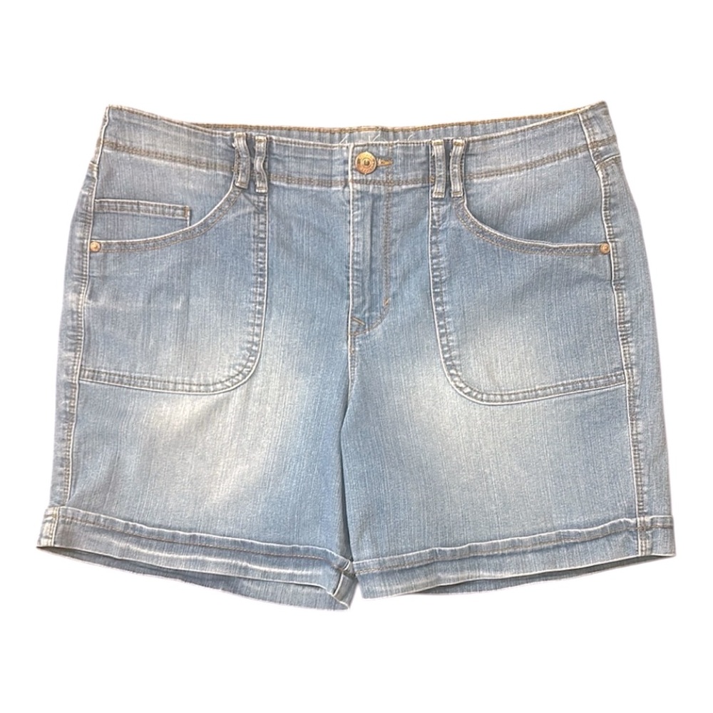 Gloria Vanderbilt Keegan Denim Shorts Size 12 - Picture 1 of 9